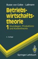 Cover-Bild Betriebswirtschaftstheorie