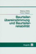 Cover-Bild Beurteilerübereinstimmung und Beurteilerreliabilität