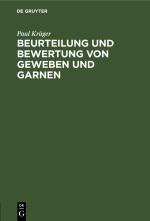 Cover-Bild Beurteilung und Bewertung von Geweben und Garnen