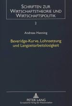 Cover-Bild Beveridge-Kurve, Lohnsetzung und Langzeitarbeitslosigkeit