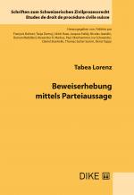 Cover-Bild Beweiserhebung mittels Parteiaussage