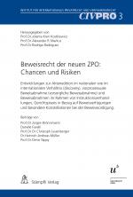 Cover-Bild Beweisrecht der neuen ZPO: Chancen und Risiken