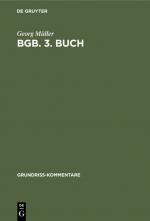 Cover-Bild BGB. 3. Buch