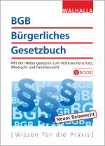 Cover-Bild BGB - Bürgerliches Gesetzbuch Ausgabe 2018/2019