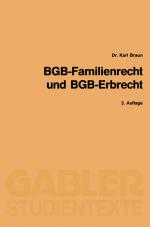 Cover-Bild BGB-Familienrecht und BGB-Erbrecht