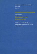 Cover-Bild Biographien und Bibliographien