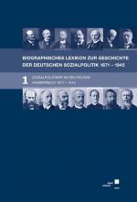 Cover-Bild Biographisches Lexikon zur Geschichte der deutschen Sozialpolitik 1871 bis 1945