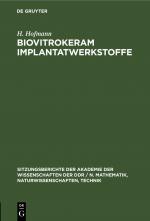 Cover-Bild Biovitrokeram Implantatwerkstoffe