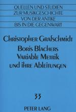 Cover-Bild Boris Blachers Variable Metrik und ihre Ableitungen