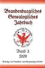 Cover-Bild Brandenburgisches Genealogisches Jahrbuch (BGJ) / Brandenburgisches Genealogisches Jahrbuch 2009