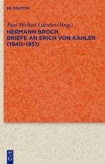 Cover-Bild Briefe an Erich von Kahler (1940-1951)