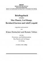 Cover-Bild Brieftagebuch zwischen Max Planck, Carl Runge, Bernhard Karsten und Adolf Leopold