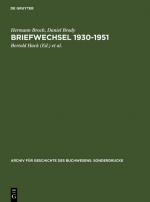 Cover-Bild Briefwechsel 1930-1951