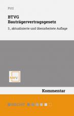 Cover-Bild BTVG Bauträgervertragsgesetz