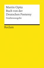 Cover-Bild Buch von der Deutschen Poeterey (1624). Studienausgabe