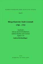 Cover-Bild Bürgerbuch der Stadt Arnstadt 1700 - 1753