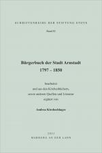 Cover-Bild Bürgerbuch der Stadt Arnstadt 1797 – 1850