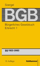 Cover-Bild Bürgerliches Gesetzbuch mit Einführungsgesetz und Nebengesetzen (BGB)