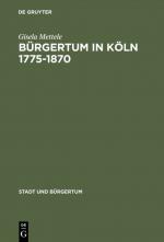 Cover-Bild Bürgertum in Köln 1775–1870