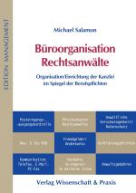 Cover-Bild Büroorganisation Rechtsanwälte.