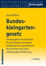 Cover-Bild Bundeskleingartengesetz