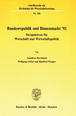 Cover-Bild Bundesrepublik und Binnenmarkt '92.