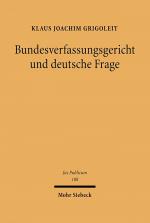 Cover-Bild Bundesverfassungsgericht und deutsche Frage