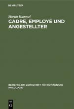 Cover-Bild Cadre, employé und Angestellter