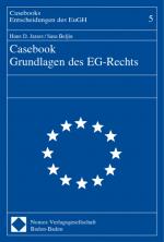 Cover-Bild Casebook Grundlagen des EG-Rechts