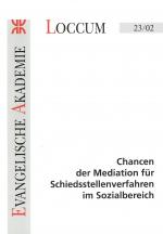 Cover-Bild Chancen der Mediation für Schiedsstellenverfahren im Sozialbereich