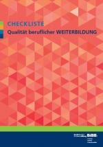 Cover-Bild Checkliste Qualität beruflicher Weiterbildung