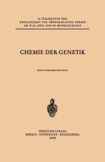 Cover-Bild Chemie der Genetik