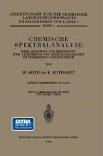 Cover-Bild Chemische Spektralanalyse