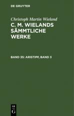 Cover-Bild Christoph Martin Wieland: C. M. Wielands Sämmtliche Werke / Aristipp, Band 3