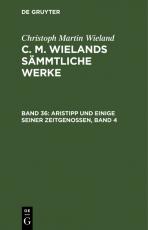 Cover-Bild Christoph Martin Wieland: C. M. Wielands Sämmtliche Werke / Aristipp und einige seiner Zeitgenossen, Band 4