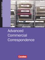 Cover-Bild Commercial Correspondence - Advanced Commercial Correspondence - B2/C1