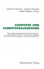 Cover-Bild Computer und Schriftspracherwerb
