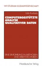 Cover-Bild Computergestützte Analyse qualitativer Daten