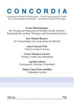 Cover-Bild Concordia - Internationale Zeitschrift für Philosophie Heft 70