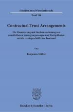 Cover-Bild Contractual Trust Arrangements