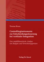 Cover-Bild Controllinginstrumente zur Entscheidungssteuerung bei vertikaler Integration