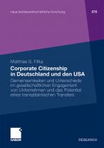 Cover-Bild Corporate Citizenship in Deutschland und den USA