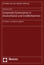 Cover-Bild Corporate Governance in Deutschland und Großbritannien