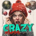 Cover-Bild Crazy Mamas an Weihnachten Malbuch für Erwachsene