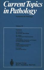 Cover-Bild Current Topics in Pathology / Ergebnisse der Pathologie
