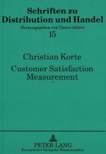 Cover-Bild Customer Satisfaction Measurement