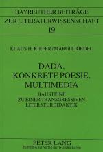 Cover-Bild Dada, Konkrete Poesie, Multimedia