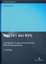 Cover-Bild Das 1x1 des RVG