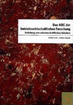 Cover-Bild Das ABC der betriebswirtschaftlichen Forschung