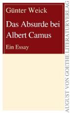 Cover-Bild Das Absurde bei Albert Camus